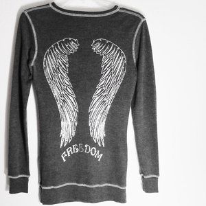 New Thermal Graphic Long Sleeve Silver/Gray